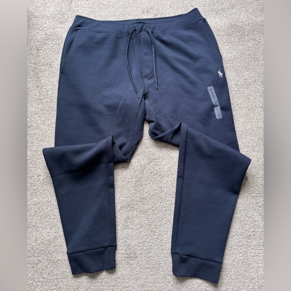 NWT Mens Polo Ralph Lauren Double Knit Jogger Pants Size XL Navy NEW - Picture 3 of 12